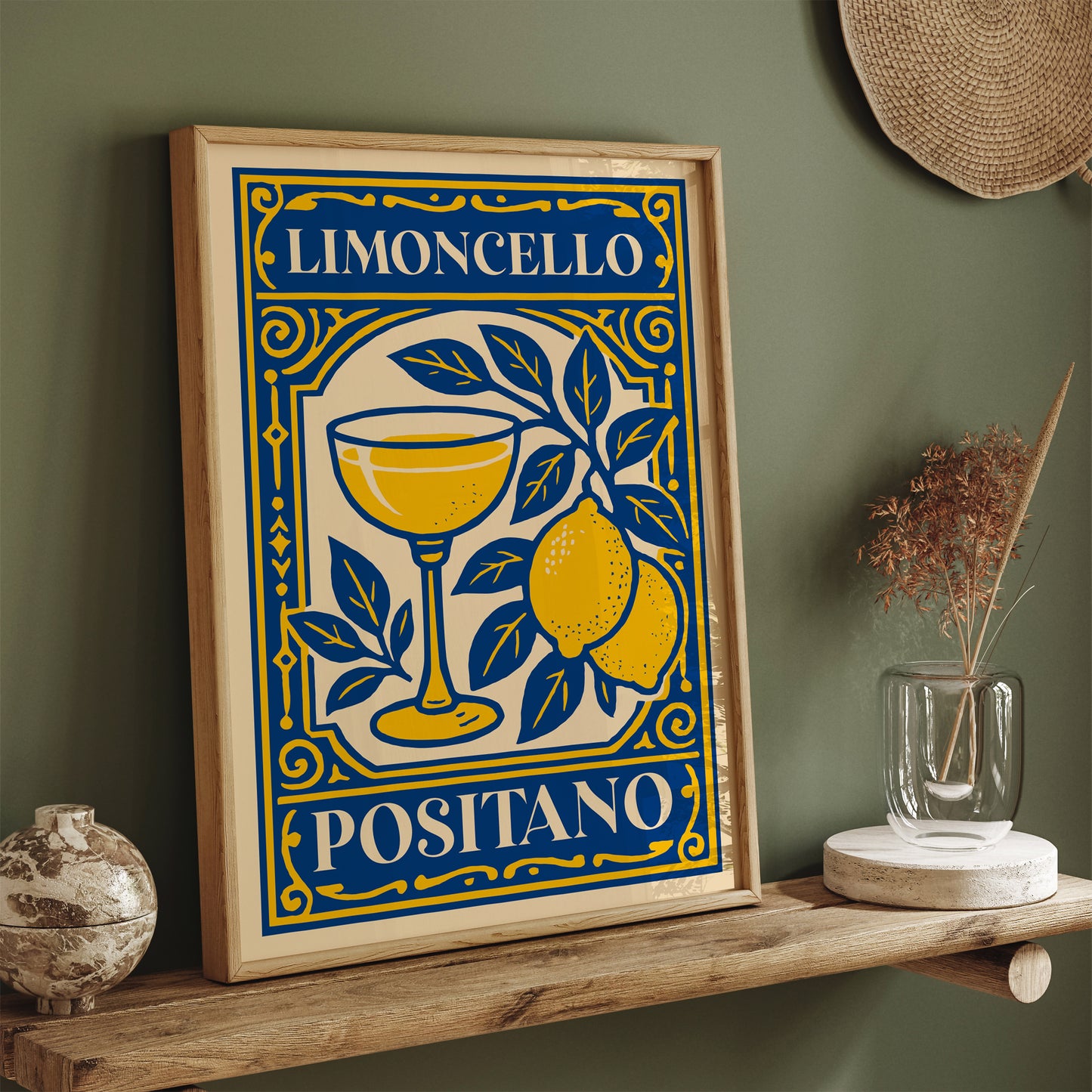 Limoncello Positano Poster – Italian Kitchen Wall Art