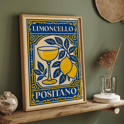 Limoncello Positano Poster – Italian Kitchen Wall Art