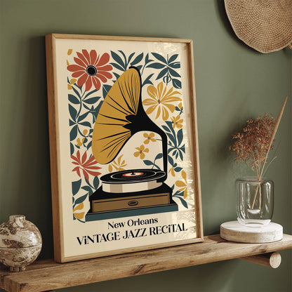 Vintage Jazz Recital NOLA Poster