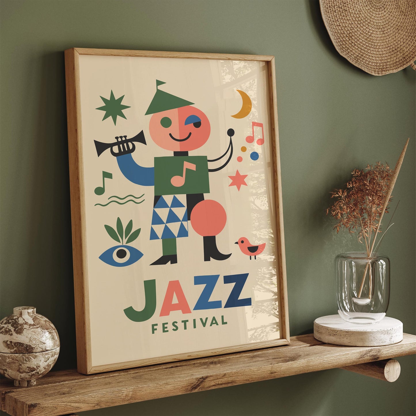 Retro Jazz Festival Music Poster