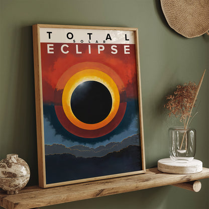 Total Solar Eclipse Wall Art 2025