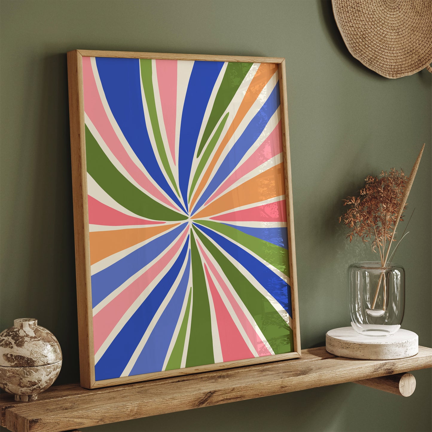 Colorful Swirly Abstract Poster