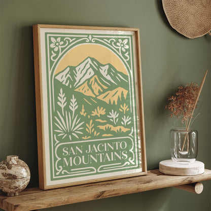 San Jacinto Mountains Travel Poster