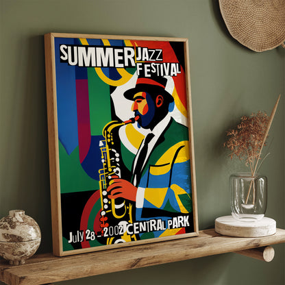 Summer Jazz Festival NYC Retro Poster