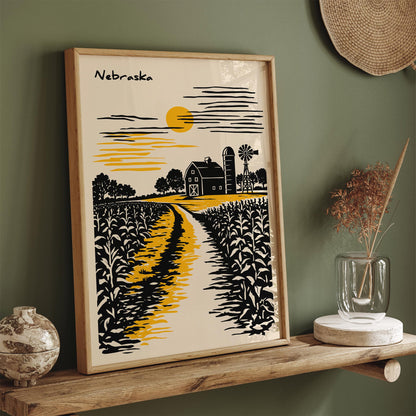 Nebraska Travel Poster