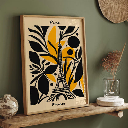 Paris France Modern Abstract Architectural Print