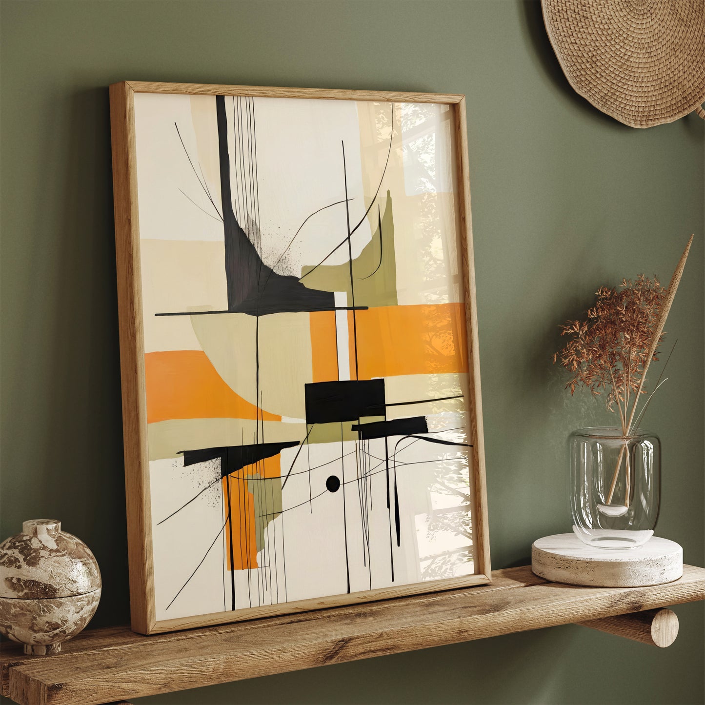 Dynamic Abstract Wall Art for Living Spaces