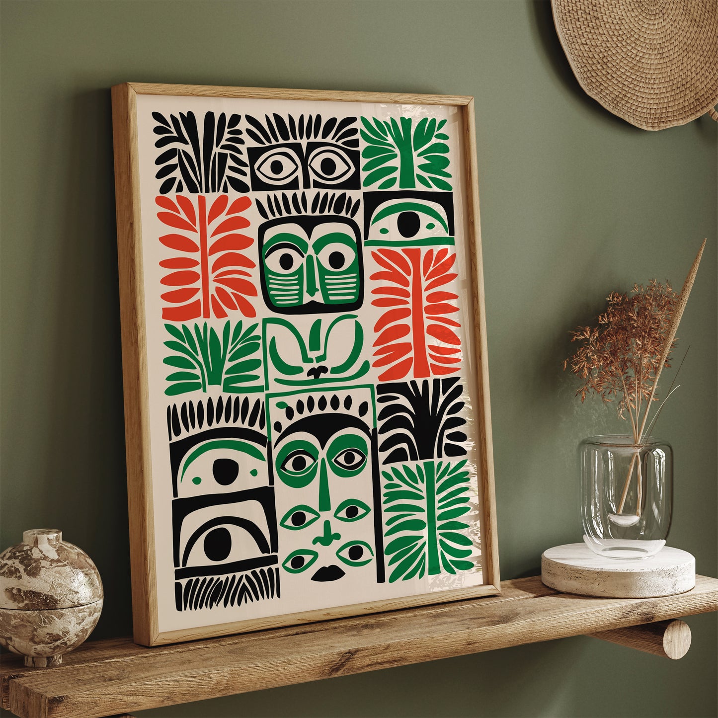 Abstract Jungle Vibes Art Print