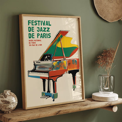 France Jazz Festival Vintage Poster