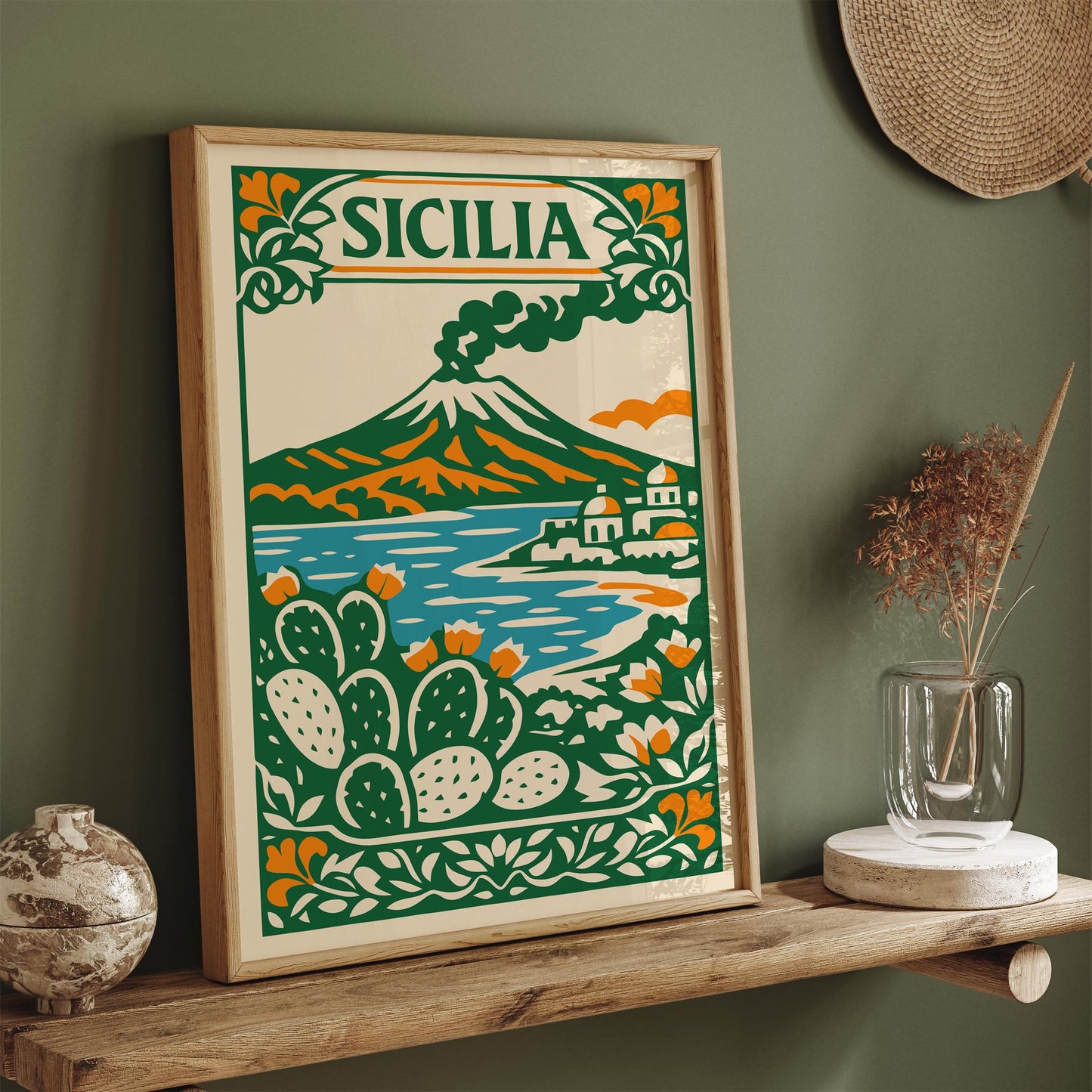 Sicilia Landscape Travel Wall Art Print 2026