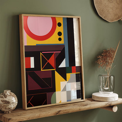 Mid-Century Modern Abstract Composition Poster