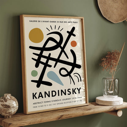 Kandinsky Paris Exhibition Art Poster