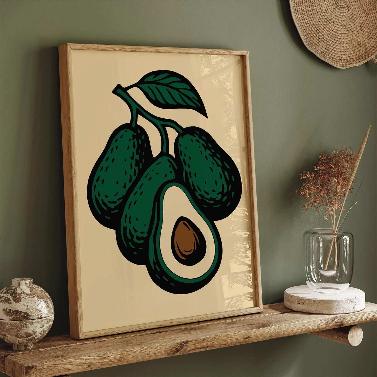 Avocado Poster - Kitchen Wall Art Decor
