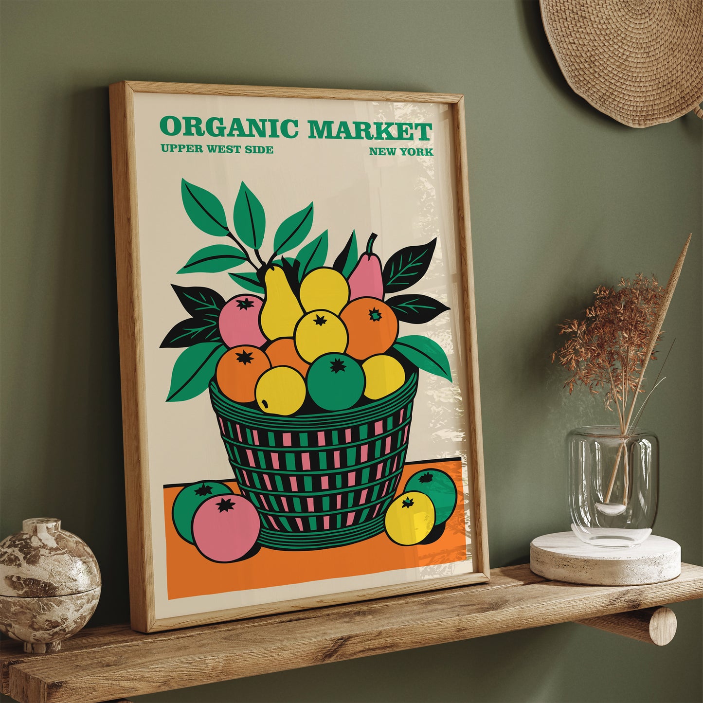 New York City Fruit Market Poster