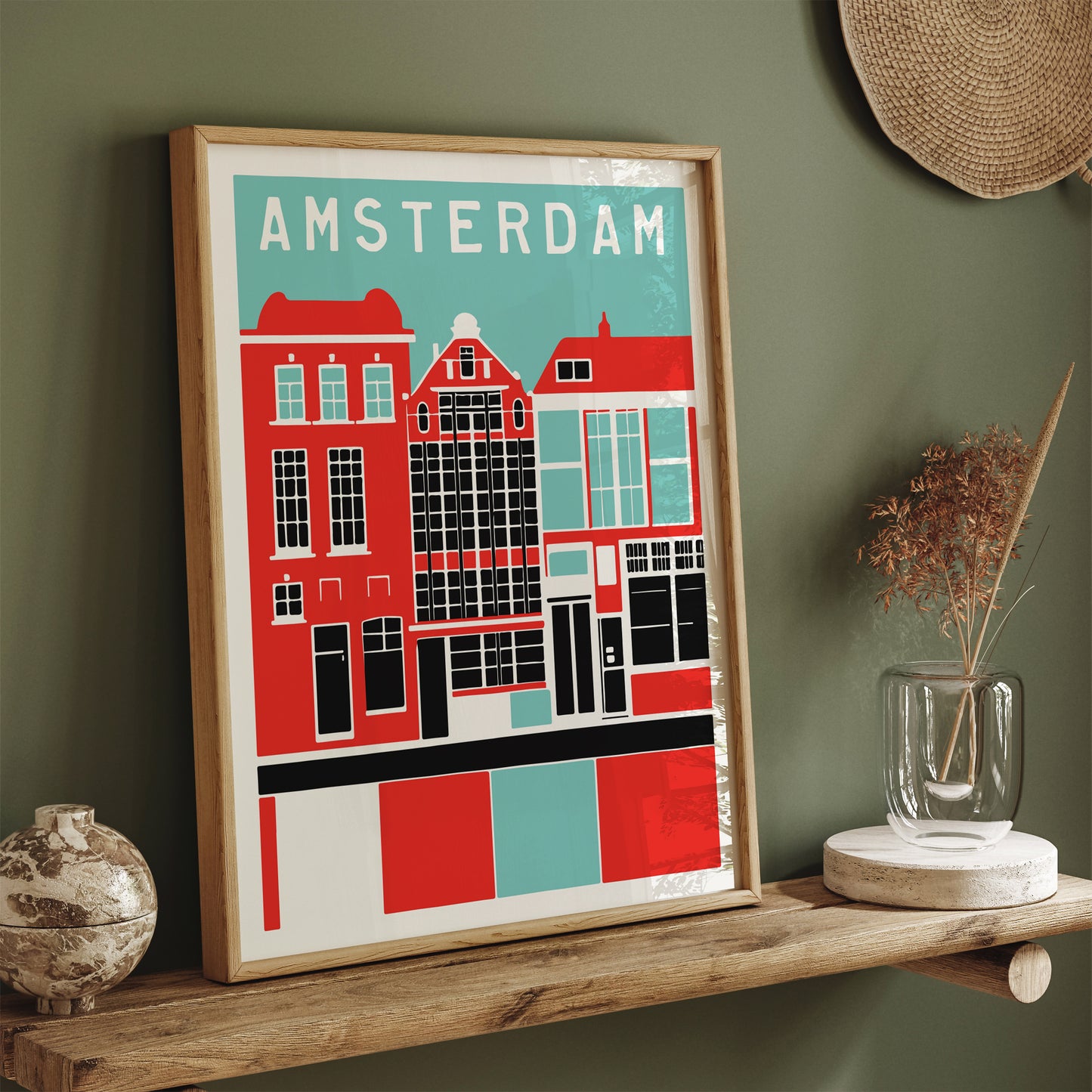 Amsterdam - Retro Travel Poster