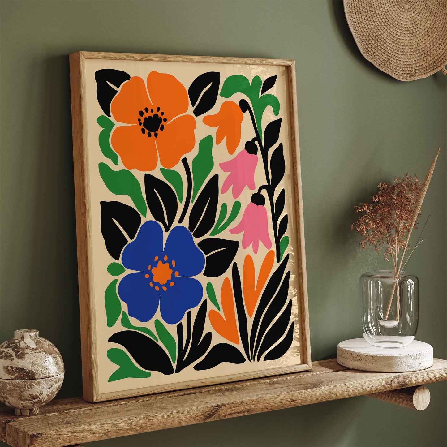 Bold Floral Art Print Poster