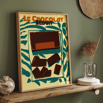 French Chocolate Vintage Poster Print