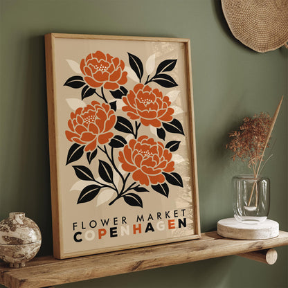 Copenhagen Flower Market Poster