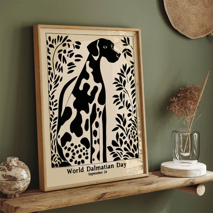 World Dalmatian Day B&W Poster