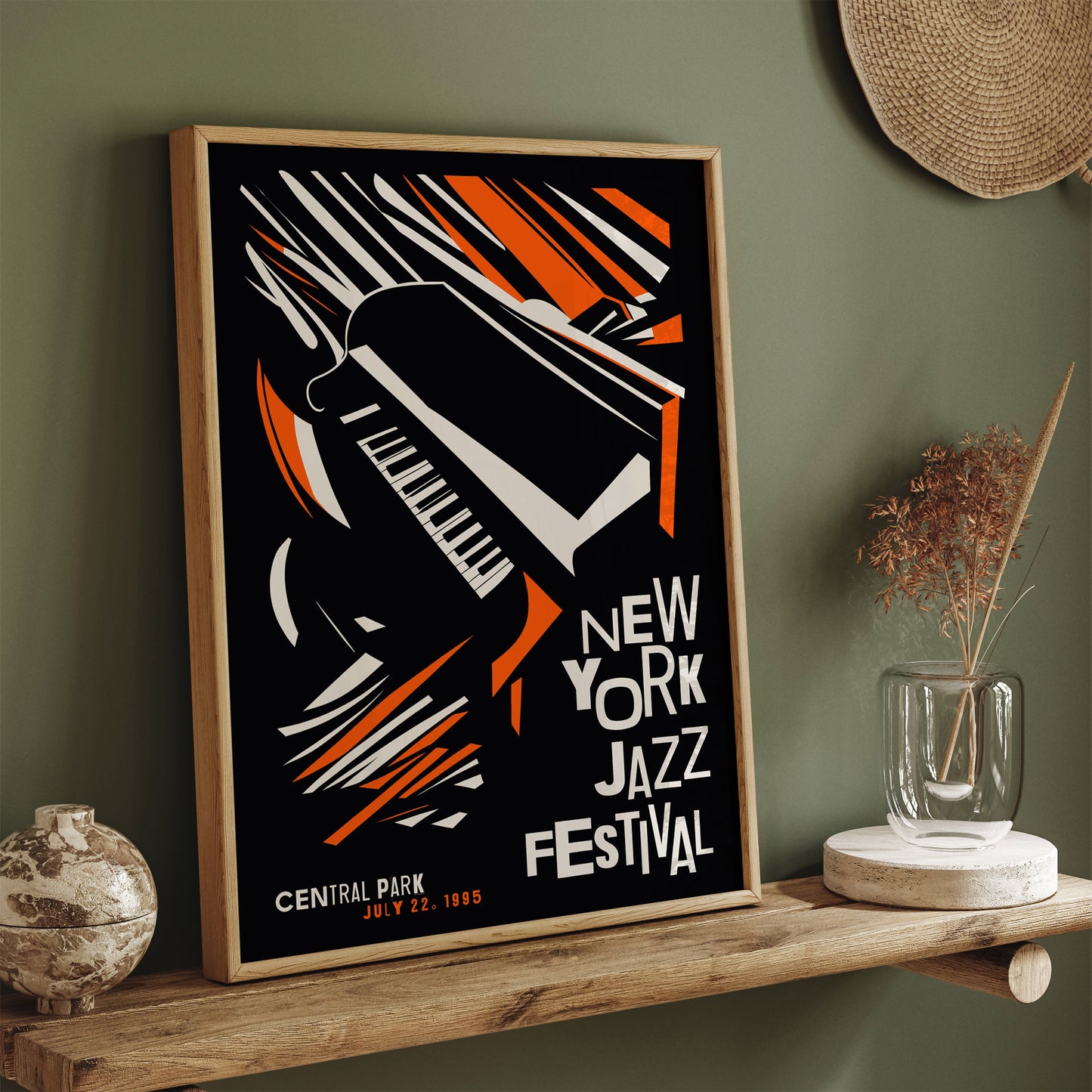 New York Jazz Festival 1995 Retro Poster