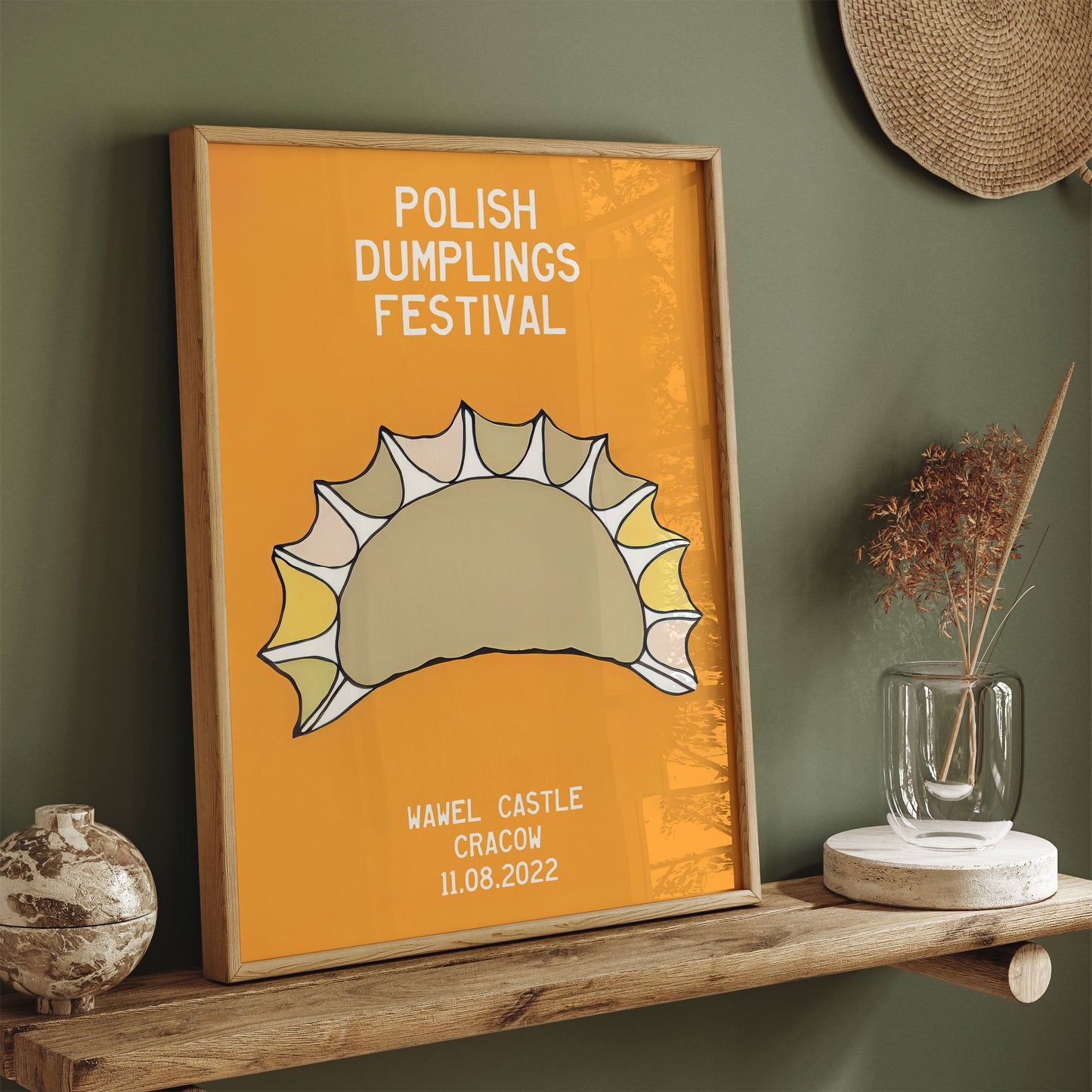 Polish Dumplings Festival Kitchen Wall Decor