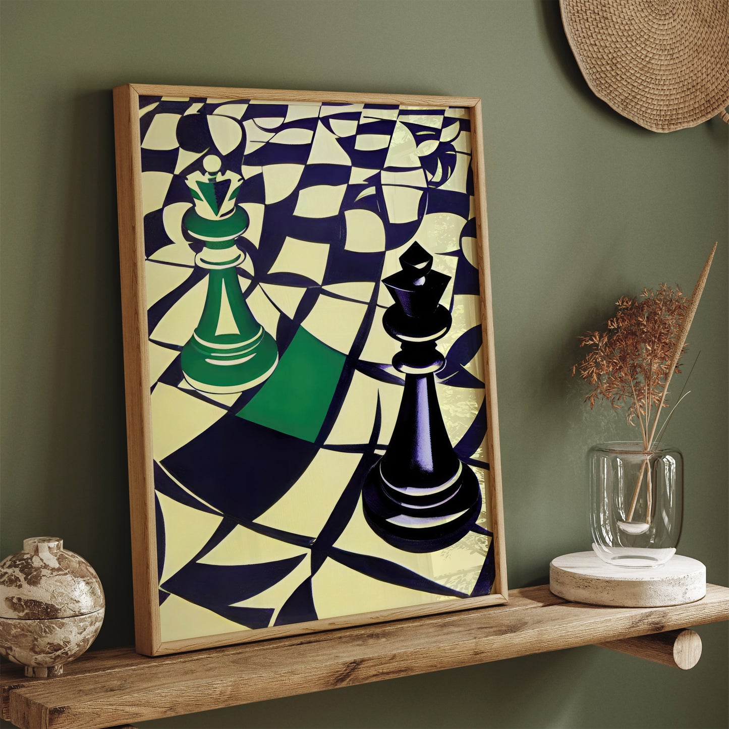 Retro Chess Poster Print