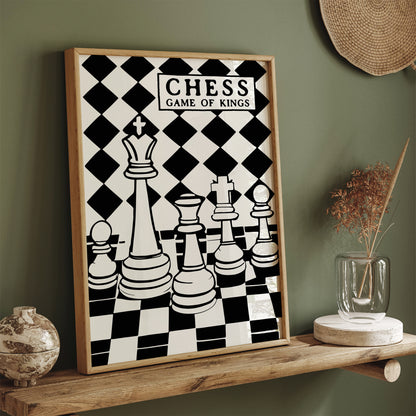 Chess - Game of Kings - Retro Poster