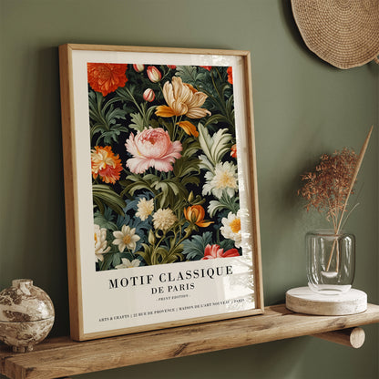 Parisian Vintage Floral Art Print