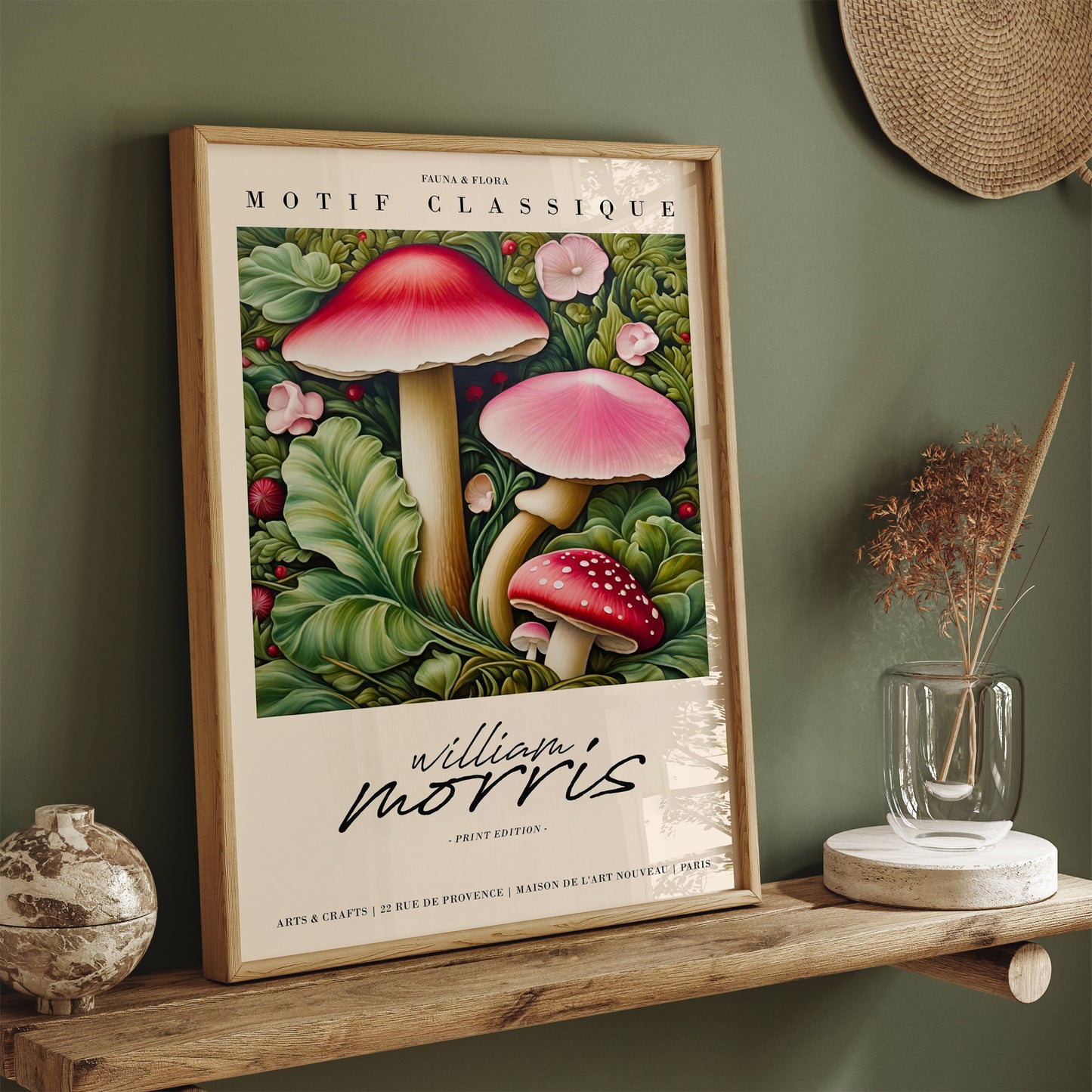 W. Morris Forest Mushrooms Wall Art 2024