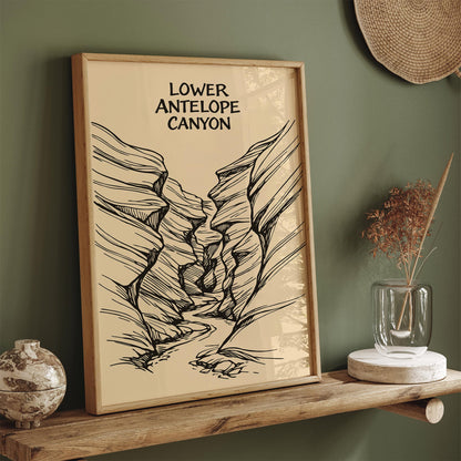 Lower Antelope Canyon Poster
