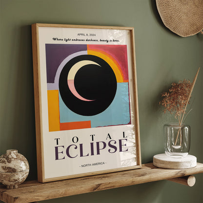 North America Total Eclipse Art Print