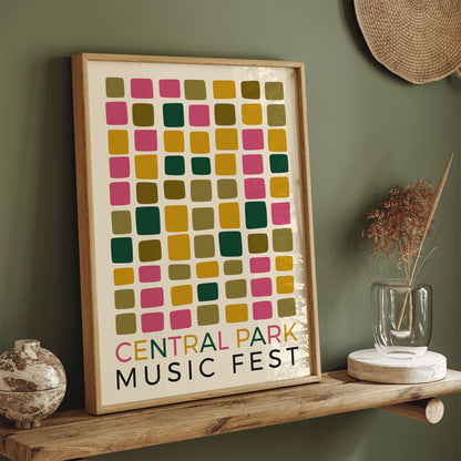NYC Central Park Music Festival Poster