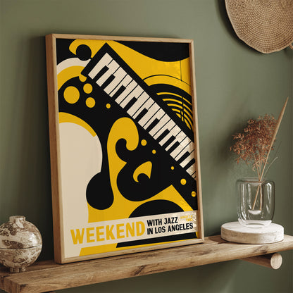 Weekend With Jazz in LA 1993 Piano Poster