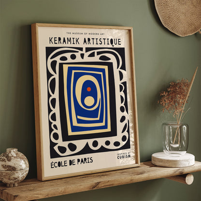 Ceramic Exhibition Abstract Poster