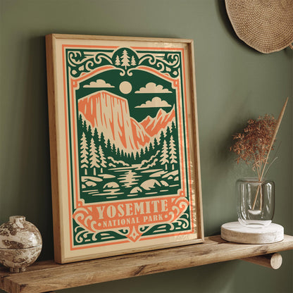 Yosemite National Park Poster - Vintage National Park Wall Art
