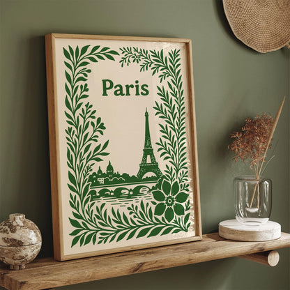Paris Eiffel Tower Poster - Travel Art Print