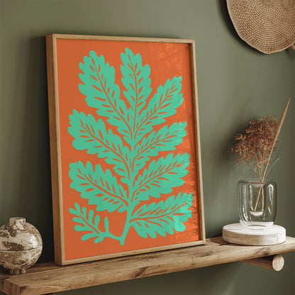 Pop Art Mint Leaf Art Print