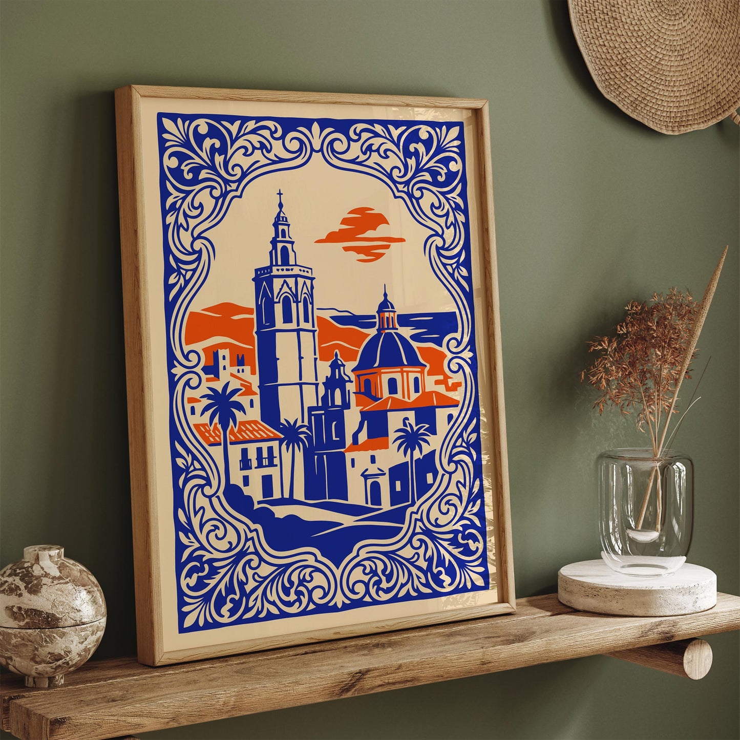 Valencia Travel Cityscape Poster