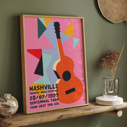 Nashville 1997 Country Poster