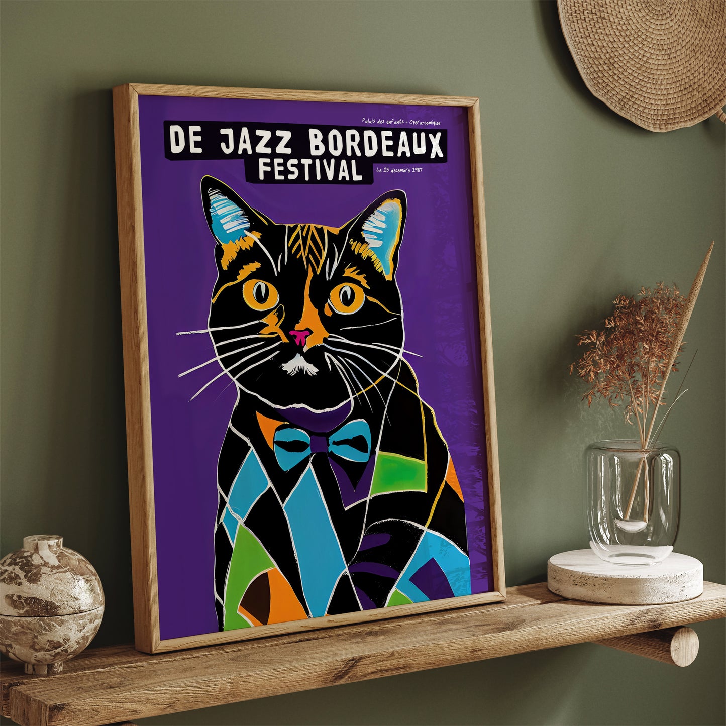 1987 De Jazz Bordeaux French Festival Poster