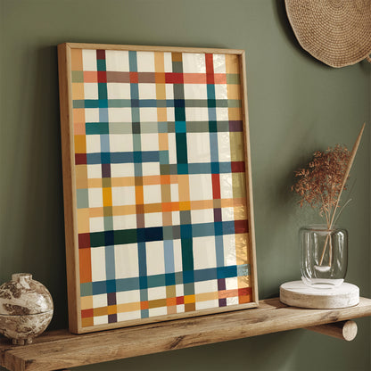 Mid Century Modern Geometric Art Print