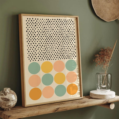 Abstract Dots & Spots Wall Art - Retro Vibe Home Decor