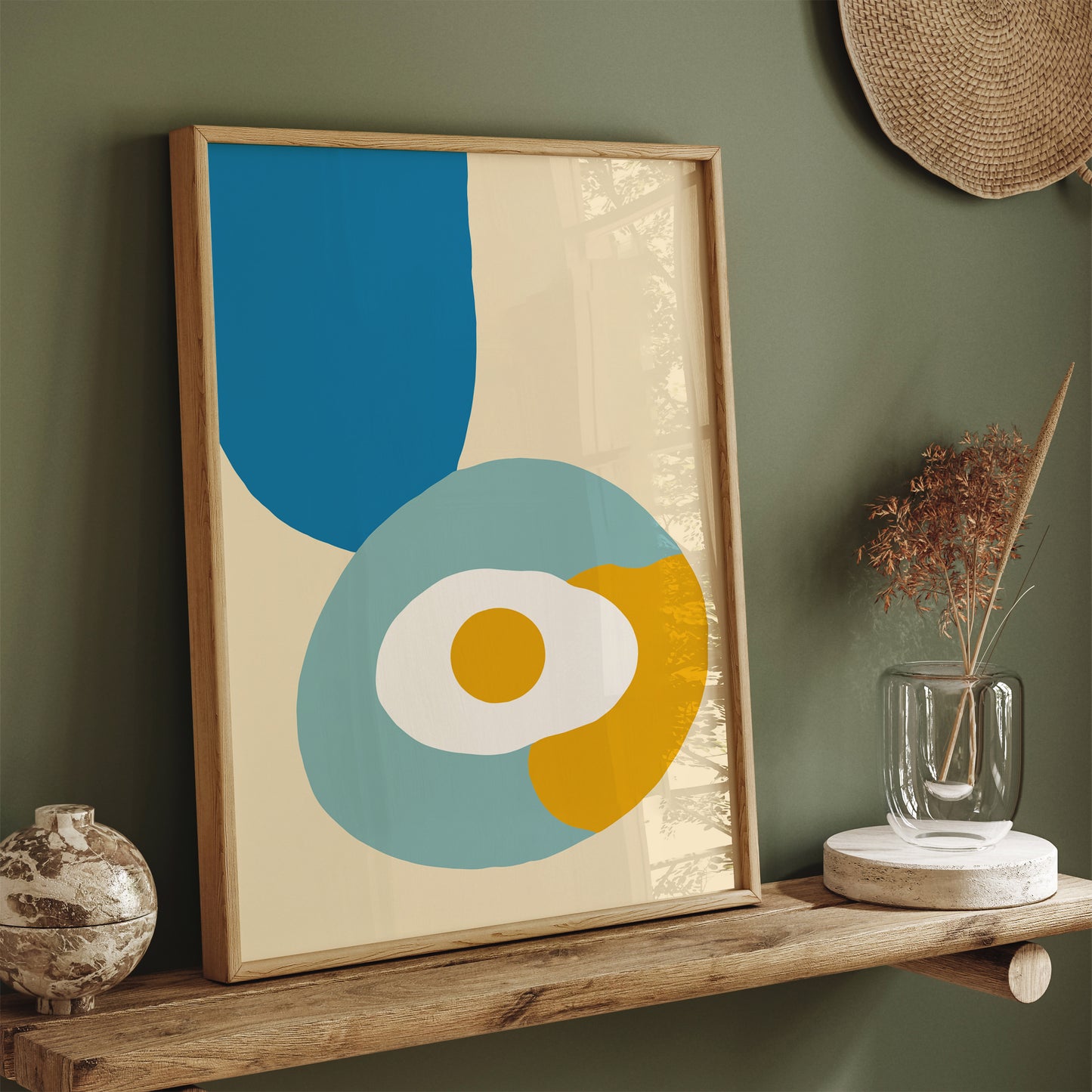 Fried Egg Minimalist Kitchen Art Print