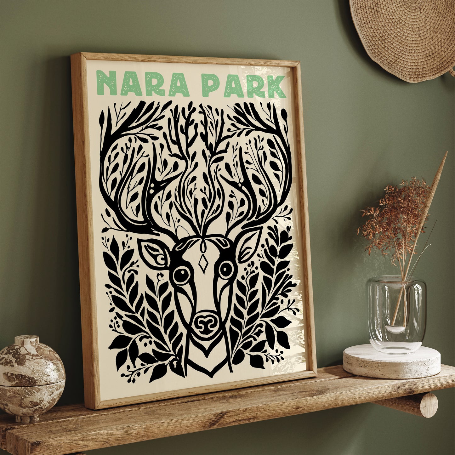 Nara Park Japanese Deer Poster