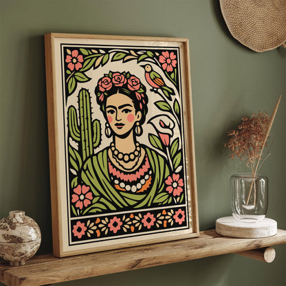 Mexican Woman Portrait Poster