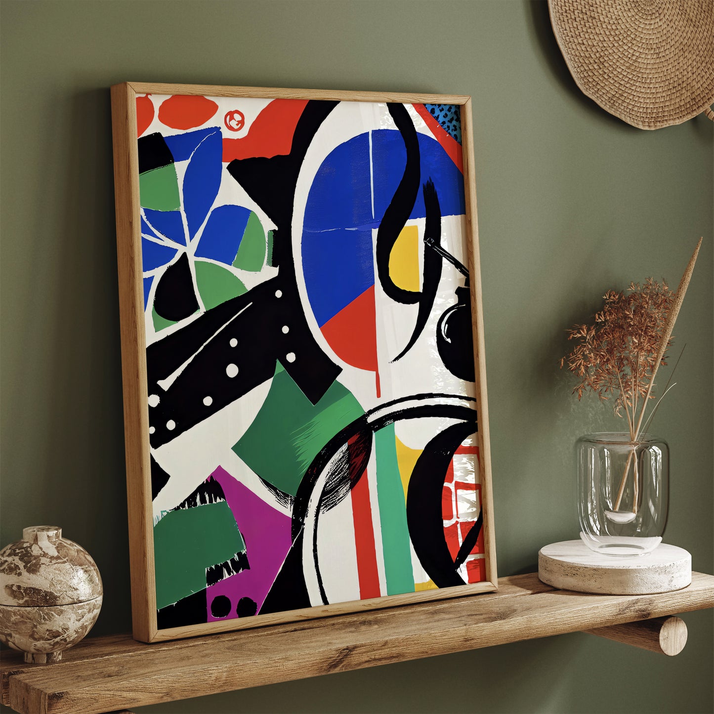 Mid-Century Vintage Abstract Poster