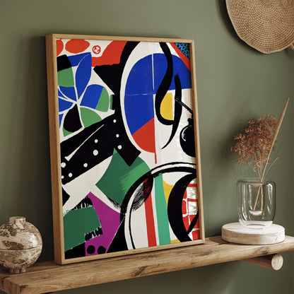 Mid-Century Vintage Abstract Poster