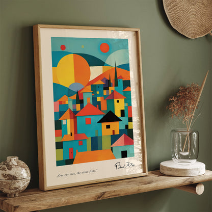 Colorful Houses II Paul Klee Poster