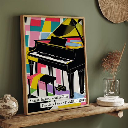 Festival International De Jazz 1985 Grand Piano Poster