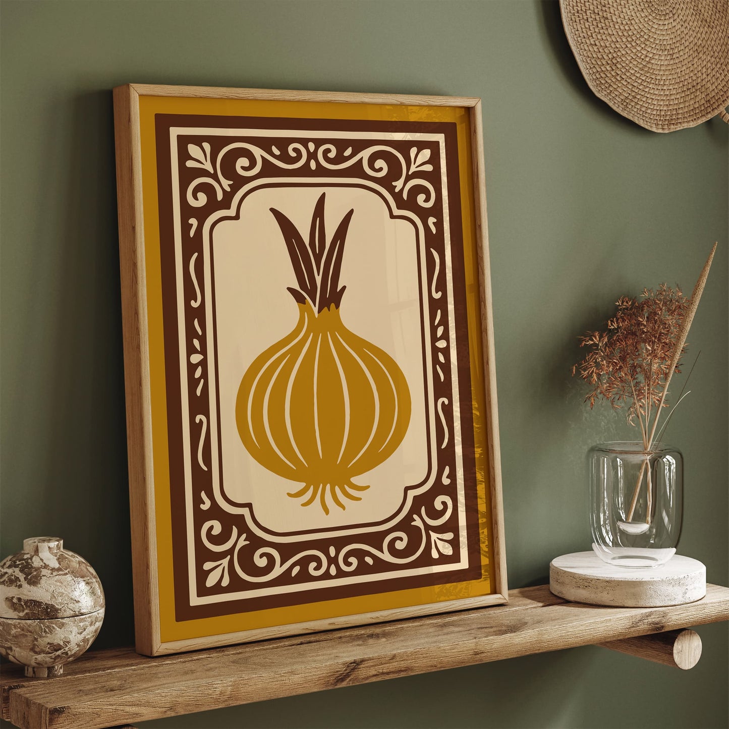 Onion Art Print - Farmhouse Wall Art for Kitchen Decor
